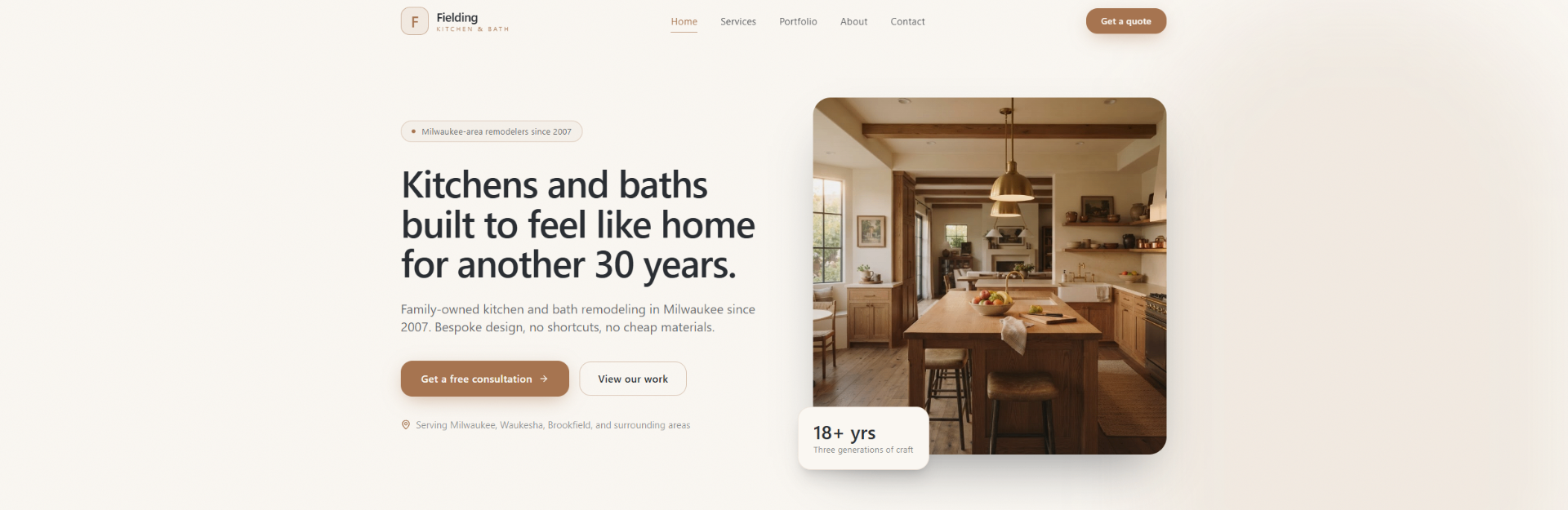 Fielding Kitchen & Bath concept design